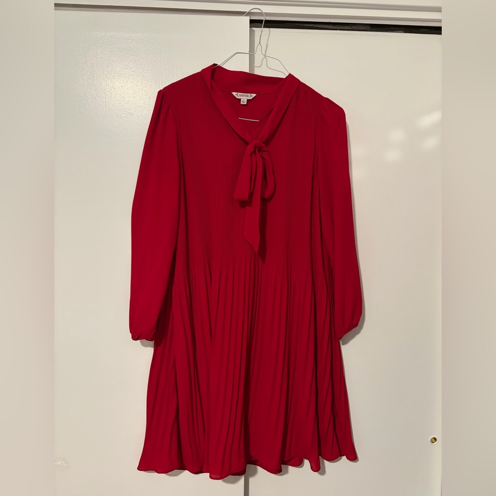 Nanette Lepore Vibrant Red Long Sleeve Dress